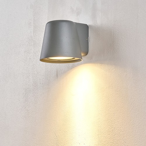GU10 wandlamp - Grijs, IP65, binnen/buiten, zonder lichtbron