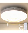 Oplaadbare LED plafondlamp met sensor - Magnetronsensor, Ø20cm, 6W, CCT, Wit