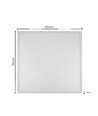 60x60 LED paneel 36W + Zigbee driver - UGR19, RA93, dimbaar via Zigbee, witte rand