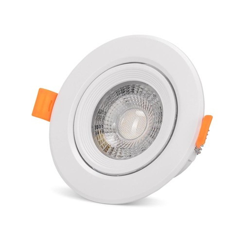 7W Ø10cm LED inbouwspot - Zaagmaat: Ø8 cm, Afmetingen: Ø10 cm, Ingebouwde driver