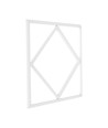 60x60 V-Tac 64W LED-paneel Diamond-in-Square - 595x595mm, Lifud driver, flikkervrij, 6500K