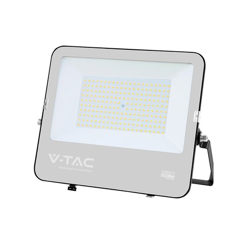 150W LED Breedstraler, Slimline - 135lm/W, CREE chip, IP65, zwarte behuizing, 6 jaar garantie