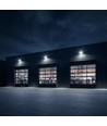 150W LED Breedstraler, Slimline - 135lm/W, CREE chip, IP65, zwarte behuizing, 6 jaar garantie