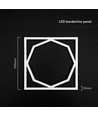 60x60 LED Octagon Borderline paneel, 72W - 6500K, Dual Lifud driver, flikkervrij