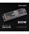 200W / 24V DC voeding voor LED strips - 8.25A, IP20, Slim design