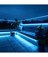 5m 9W/m Blauwe Slim COB strip - 230V, IP67 waterdicht, 296 LED, inkortbaar per 10cm
