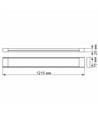 120cm 54W compleet LED armatuur - 5000K, wit, lichtrail