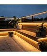 5m 9W/m Gele Slim COB strip - 230V, IP67 waterdicht, 296 LED, inkortbaar per 10cm