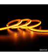 5m 9W/m Gele Slim COB strip - 230V, IP67 waterdicht, 296 LED, inkortbaar per 10cm