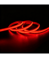 5m 9W/m Rode Slim COB strip - 230V, IP67 waterdicht, 296 LED, inkortbaar per 10cm