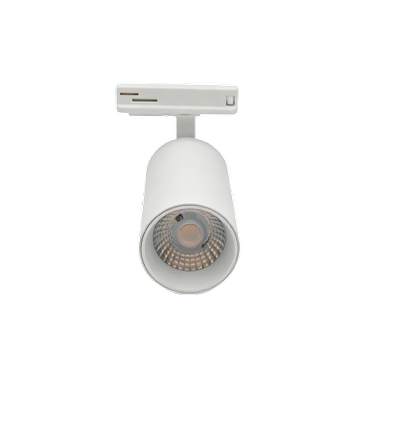 10W 1-fase RA95 spanningsrail spot - Wit, 1F2W