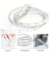 5m 13W/m RGB Dotless COB-LED strip - 24V DC, IP67, 576 LED's per meter