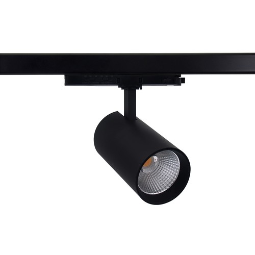 25-30W 3-fase CCT Triac railspot - RA98, instelbare CCT & watt, Zwart