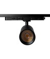 10-14W 3-fasen CCT Triac spanningsrailspot - RA93, instelbare CCT & Watt, zwart