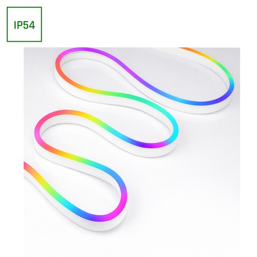 5m 1W/m RGB digitale Neon Flex set - USB 5V, 30 LED p/m, IP54, incl. afstandsbediening