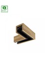 System Shift L-connector voor Wood Slim - Horizontaal, zwart