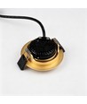 7W Ø8,3cm DimToWarm+CCT inbouwspot dimbaar RA96 - Gat: Ø6,8 cm, Afm: Ø8,3 cm, Goud