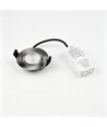 7W Ø8,3cm DimToWarm+CCT inbouwspot dimbaar RA96 - Gat: Ø6,8 cm, Geborsteld staal
