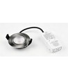 7W Ø8,3cm DimToWarm+CCT inbouwspot dimbaar RA96 - Gat: Ø6,8 cm, Geborsteld staal