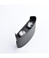 6 st. 4W CURVE wandlamp - IP65, zwart, up/down, buiten, incl. lichtbron