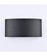 6 st. 6W CURVE wandlamp - IP65, zwart, up/down, buiten, incl. lichtbron