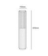 FYRON Bollard tuinlamp, Coffee - E27, 61 cm, IP54 buiten, bolder