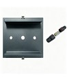 FYRON Bollard tuinlamp, Grijs - E27, 61 cm, IP54 buiten, bolder