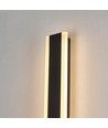 100cm langwerpige wandlamp - Zwart, vierkant, binnen / buiten, IP65, incl. lichtbron