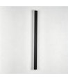 100cm langwerpige wandlamp - Zwart, vierkant, binnen / buiten, IP65, incl. lichtbron