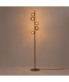Oliva 5xG9 vloerlamp brons - 160cm, rookglas, zonder lichtbron