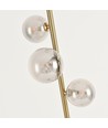 Oliva 5xG9 vloerlamp brons/rookglas - 160cm, rookglas, zonder lichtbron