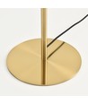 Oliva 5xG9 vloerlamp brons - 160cm, rookglas, zonder lichtbron