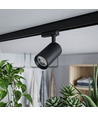 3-Fase BASIC spanningsrail set - 2m, zwart, 5-spots, GU10, zonder lichtbron