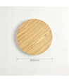 Ø30cm wandlamp - Licht hout, 6W, 2700K, IP20
