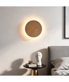 Ø40cm wandlamp - Licht hout, 10W, 2700K, IP20