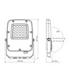 20W CCT LED-breedstraler - IP65, werklamp, buiten