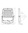 50W LED-breedstraler CCT - IP65, 3 lichtkleuren, buiten