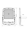 100W LED-breedstraler CCT - IP65, buiten, werklamp