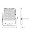 150W LED breedstraler CCT - IP65, 3 lichtkleuren, buiten
