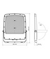 200W LED-bouwlamp - CCT, IP65, buiten, werklamp