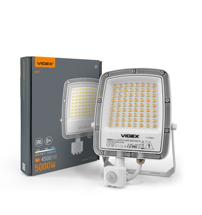 50W LED-breedstraler met sensor - CCT, IP65, bewegingssensor, buiten