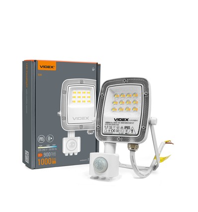 10W LED-breedstraler met sensor - CCT, IP65, PIR-bewegingssensor, werklamp, buiten