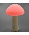 Oplaadbare Mushroom LED Tafellamp - RGB + 3000K, Koud Wit, Draagbaar