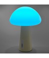 Oplaadbare Mushroom LED Tafellamp - RGB + 3000K, Koud Wit, Draagbaar
