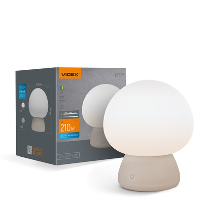Oplaadbare Mushroom LED Tafellamp - RGB + 3000K Warm Wit, Draagbaar