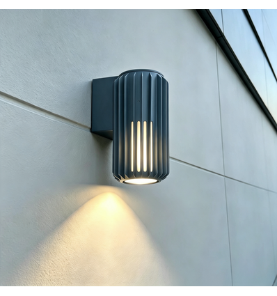 FYRON Wall wandlamp, Grijs - E27, IP54 buiten
