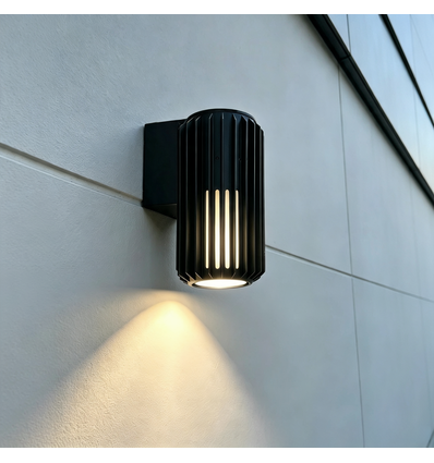 FYRON Wall wandlamp, Zwart - E27, IP54 buiten