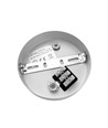 Plafondkap wit - Ø12cm, hoogte 2,5cm, 2 gaten, plafondrozet