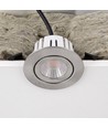7W RA96 CCT + DimToWarm inbouwspot voor isolatie - Dimbaar, Gat: Ø6,8 cm, Afm: Ø9,3 cm, geborsteld staal