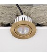 7W RA96 CCT + DimToWarm inbouwspot voor isolatie - dimbaar, Gat: Ø6,8 cm, Afm: Ø9,3 cm, goud